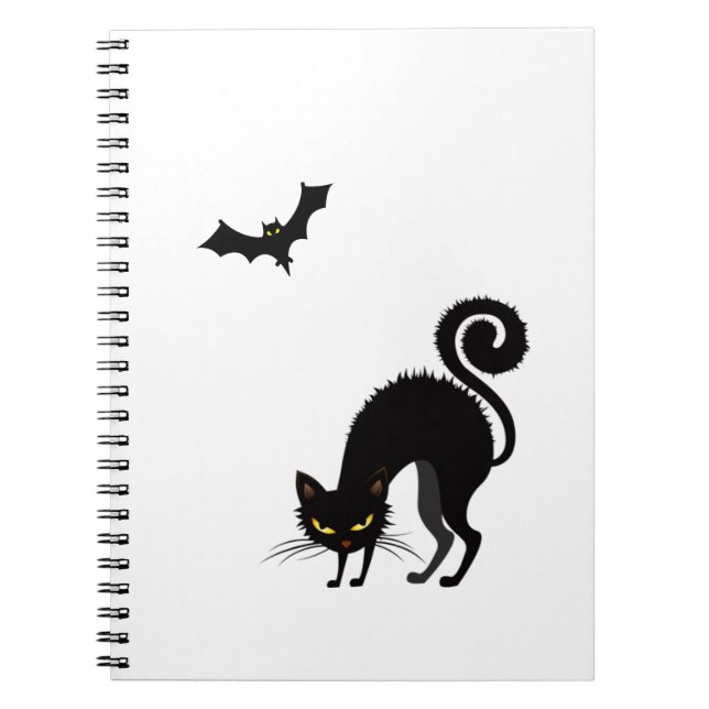 Cuaderno - Gato Negro Asustado (Frente)