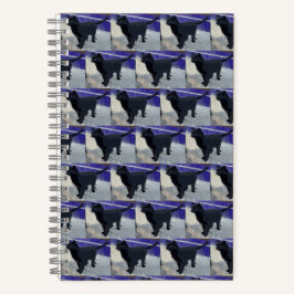 Cuaderno Gato negro de bloc de notas espiral