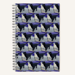 Cuaderno Gato negro de bloc de notas espiral