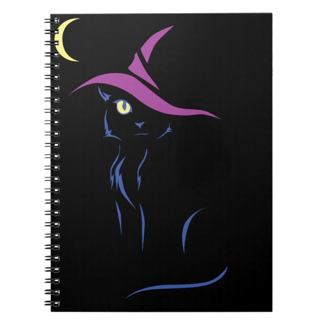 Cuaderno Gato negro de Halloween (Frente)