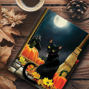 Cuaderno Gato negro de Halloween
