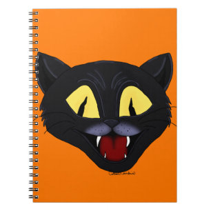 Cuaderno Gato negro de Halloween