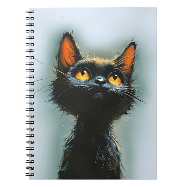 Cuaderno Gato negro encantado (Frente)
