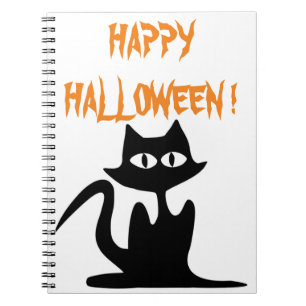 CUADERNO GATO NEGRO "HAPPY HALLOWEEN"