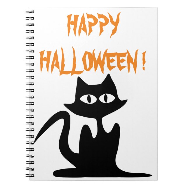 CUADERNO GATO NEGRO "HAPPY HALLOWEEN" (Frente)