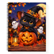 Gato negro lindo de Halloween Calabaza – Espeluzna