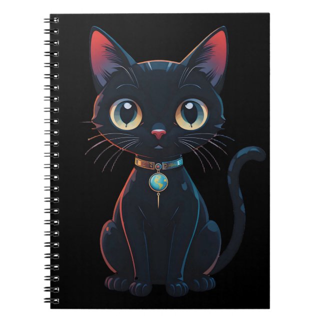 Cuaderno Gato negro poco espeluznante (Frente)