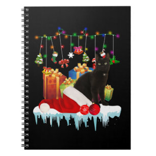 Cuaderno Gato Negro Presente De Mis Navidades