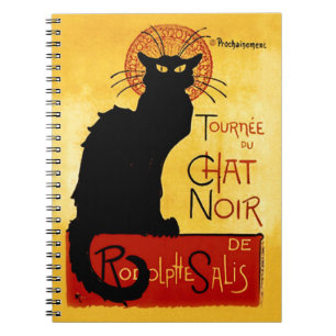 Cuaderno Gato negro Vintage Tournée du Chat Noir, Theophil