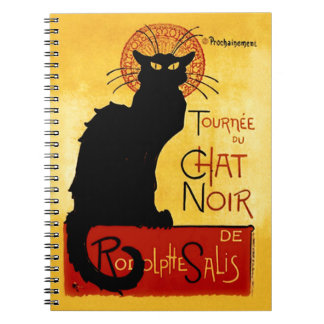 Cuaderno Gato negro Vintage Tournée du Chat Noir, Theophile