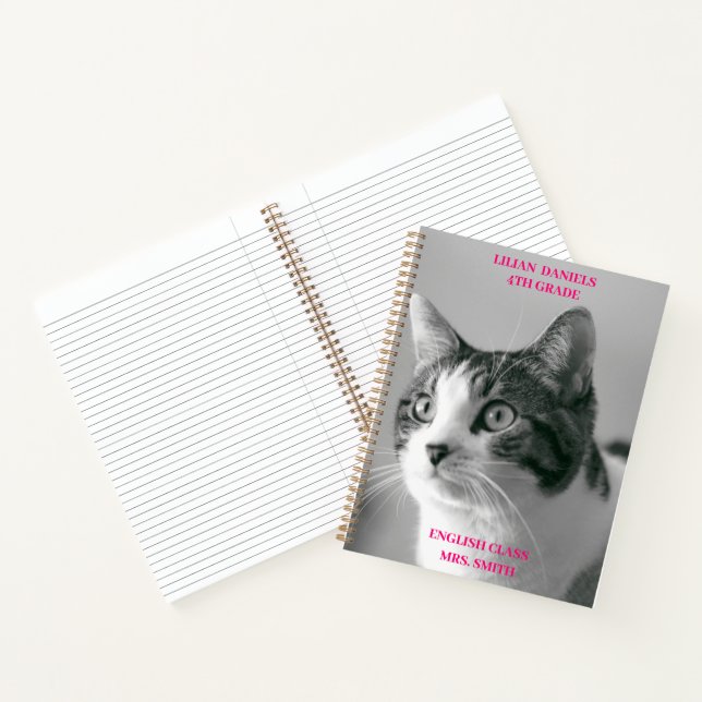 Cuaderno Gato negro y blanco (Interior)