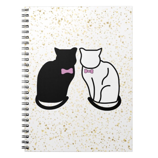Cuaderno Gato negro y blanco (Frente)