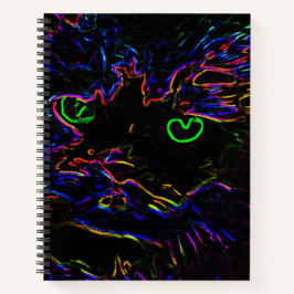 Cuaderno Gato Neon Glow