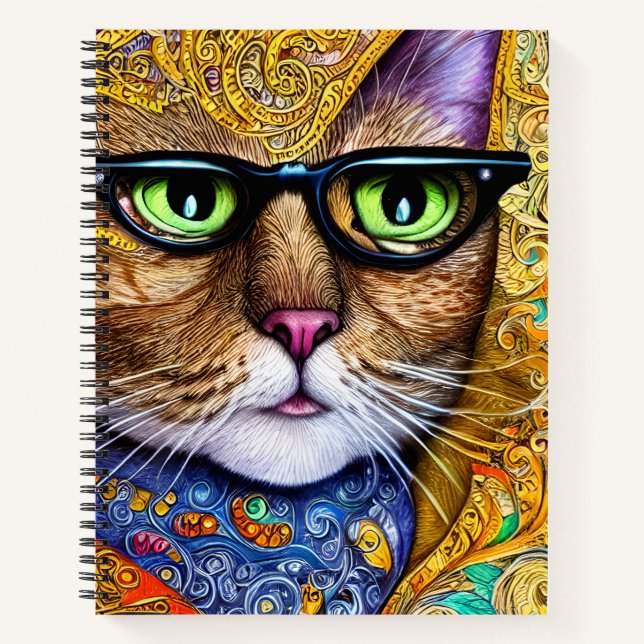 Cuaderno Gato Nerd (Anverso)