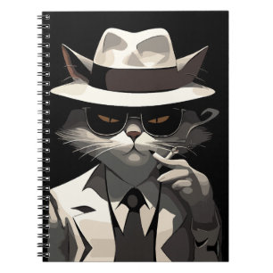 Cuaderno Gato Noir Genial: Felino Suave y Misterioso