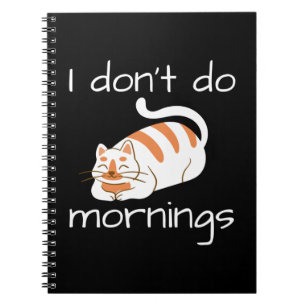 Cuaderno Gato perezoso que no hago mañanas