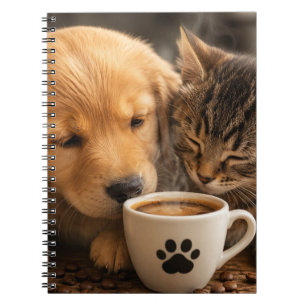 Cuaderno Gato Perro y Café