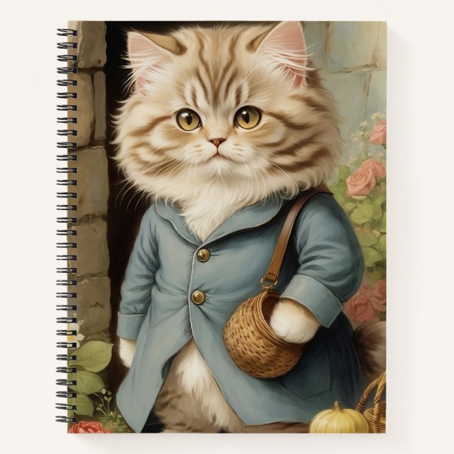 Cuaderno Gato persa (Anverso)