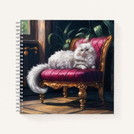 Cuaderno Gato persa blanco