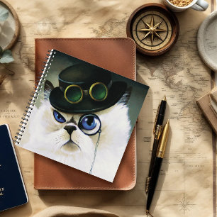 Cuaderno Gato persa Steampunk