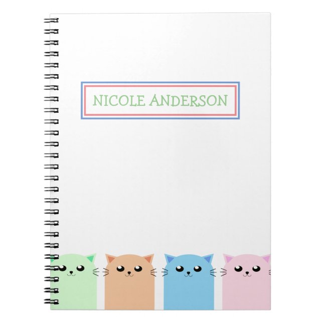 Cuaderno Gato personalizado (Frente)