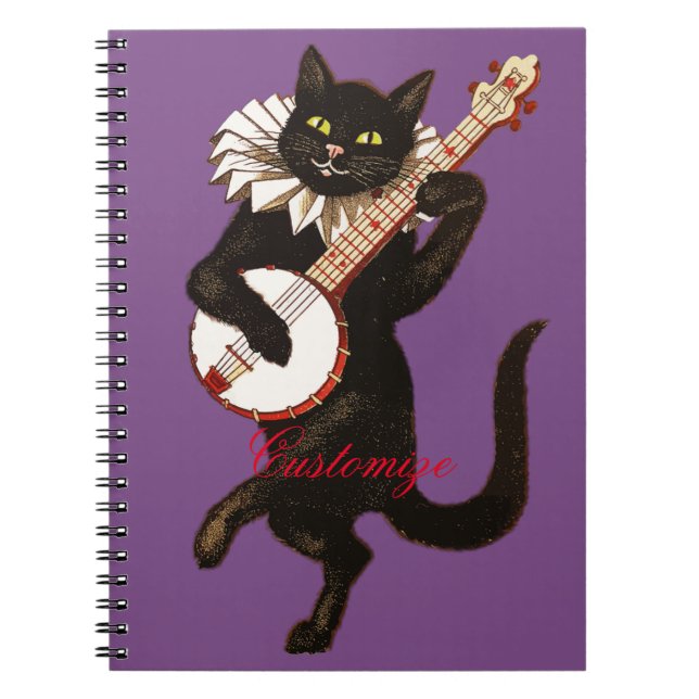 Cuaderno Gato que toca el banjo Thunder_Cove (Frente)