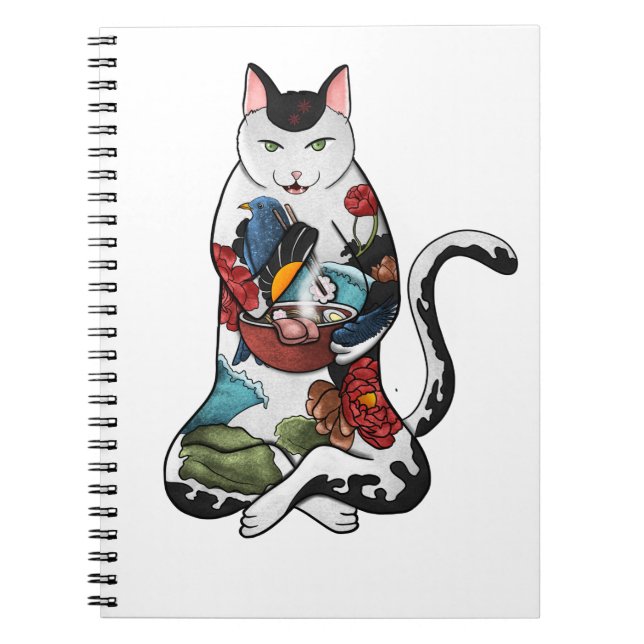 Cuaderno gato ramen (Frente)