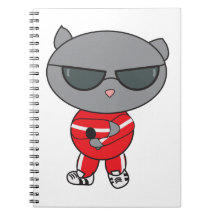 Gato rapero en pista