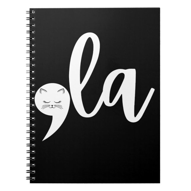 Cuaderno Gato Retro Comma La Kamala Harris Elección 2024 (Frente)