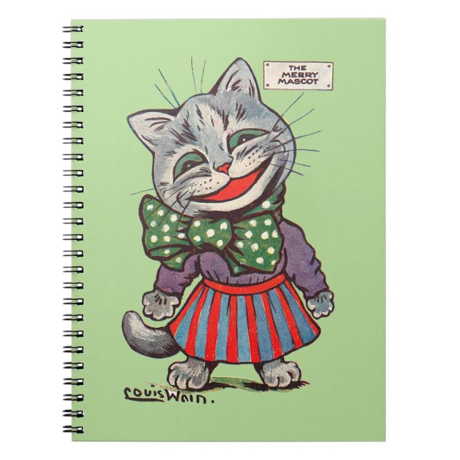 Cuaderno Gato risible, Louis Wain (Frente)