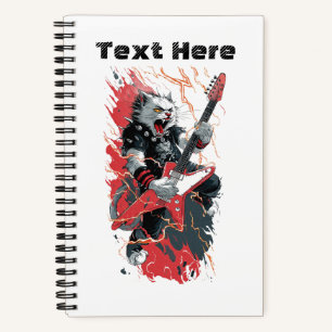 Cuaderno Gato Rockstar