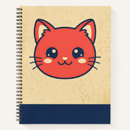 Cuaderno Gato Rojo Vintage