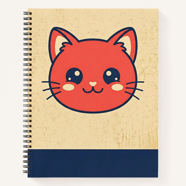 Cuaderno Gato Rojo Vintage (Anverso)