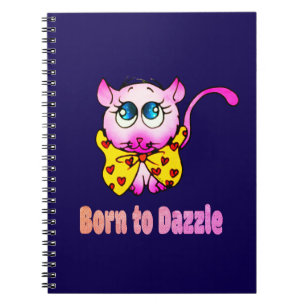 Cuaderno Gato Rosa Adorable - Nacido para Deslumbrar Arte