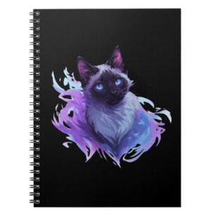 Cuaderno Gato siamés lindo
