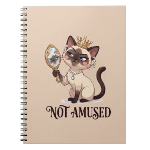 Cuaderno Gato Siames Real No Divertido
