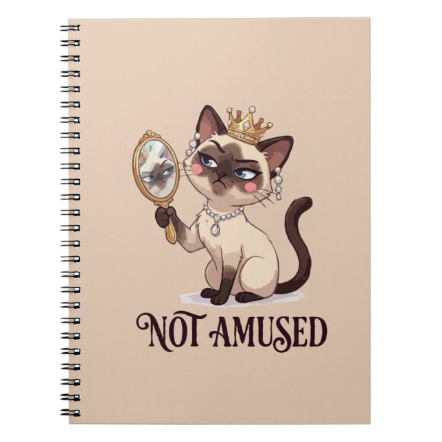 Cuaderno Gato Siames Real No Divertido (Frente)
