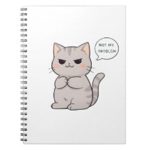 Gato sin preocupaciones "No es mi problema" Diseño