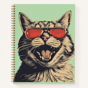 Cuaderno gato sonriente pero no uses sombrero negro