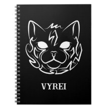 Gato tribal negro y blanco