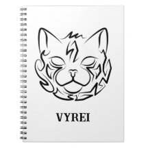 Gato tribal negro y blanco