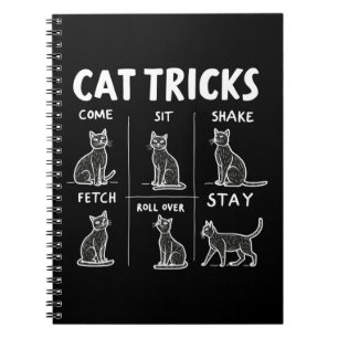Cuaderno Gato trucos Purr-Fectamente Hilarious Feline Fun