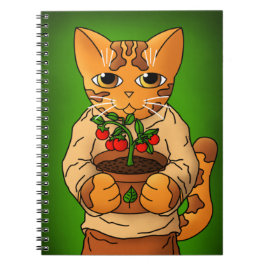 Cuaderno Gato Vegan Gardener