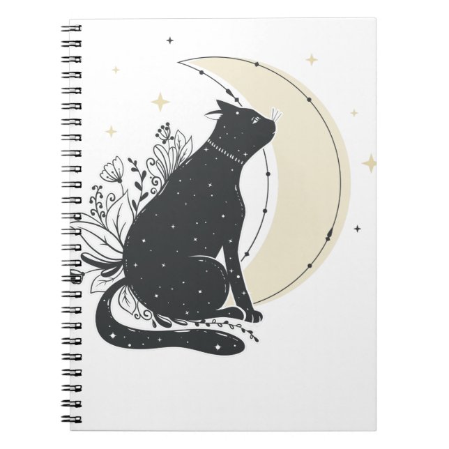 Cuaderno Gato vintage Art Moon (Frente)