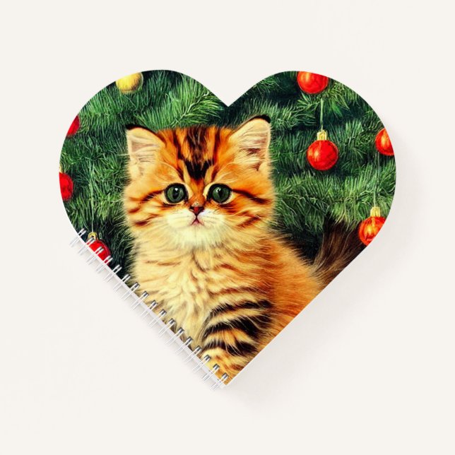 Cuaderno Gato vintage de Navidad (Anverso)