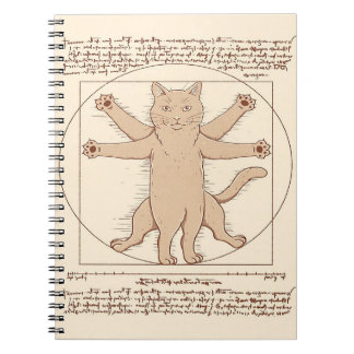 Cuaderno Gato vitruista |Diseño de un gato corto