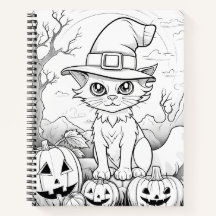 Gato y calabazas fantasmales | Halloween