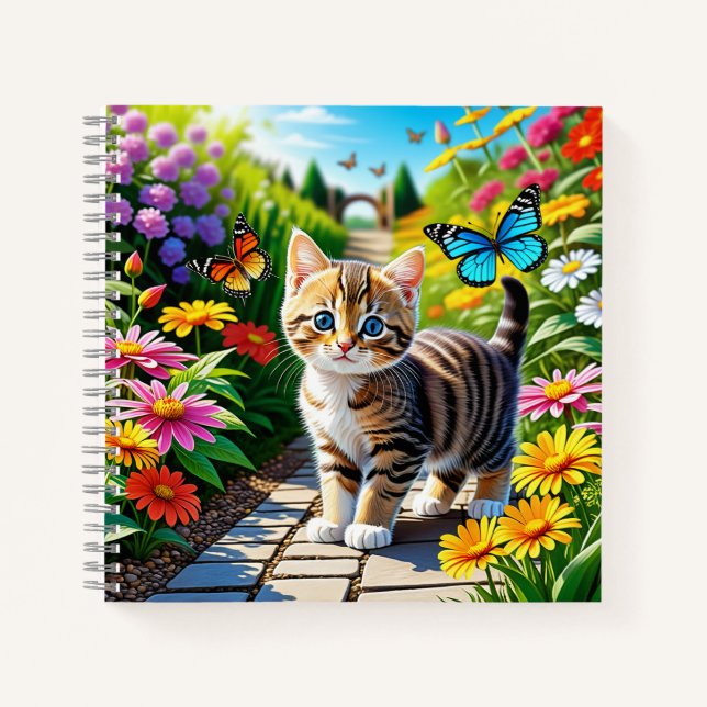 Cuaderno Gato y mariposas (Anverso)