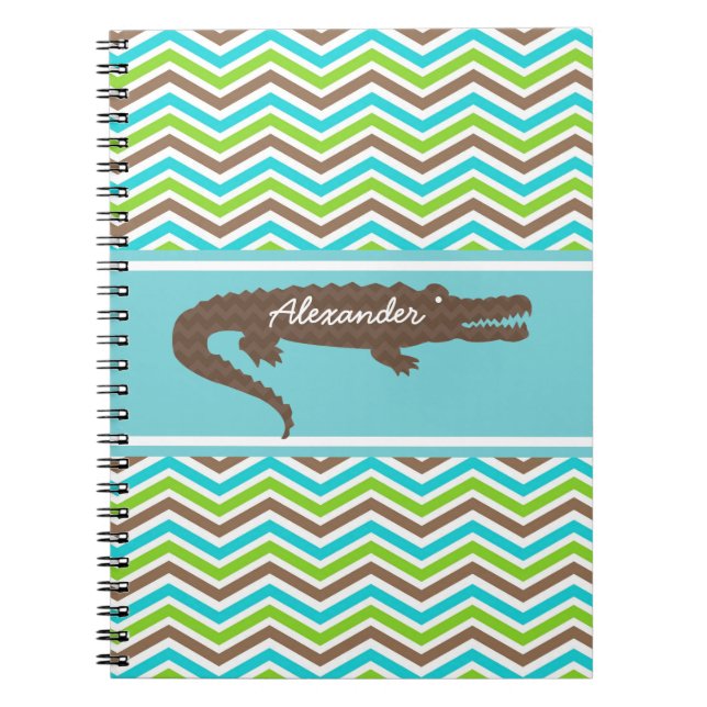 Cuaderno Gator marrón en el bloc de notas personalizado de  (Frente)