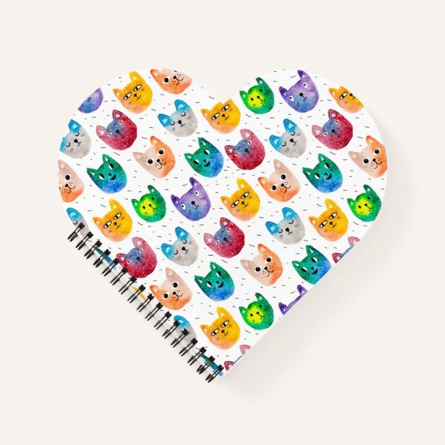 Cuaderno Gatos acuarela y amigos (Anverso)